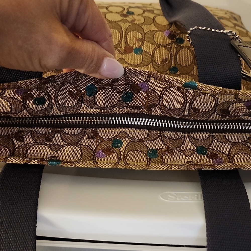 Coach Canvas Tote w/Free Coach Wristlet - Picture 11 of 15